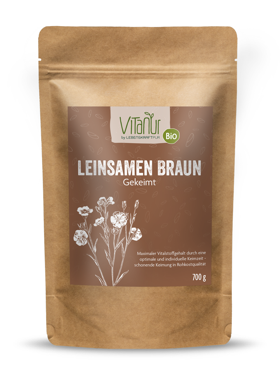 Produktbild Bio Leinsamen Braun Gekeimt