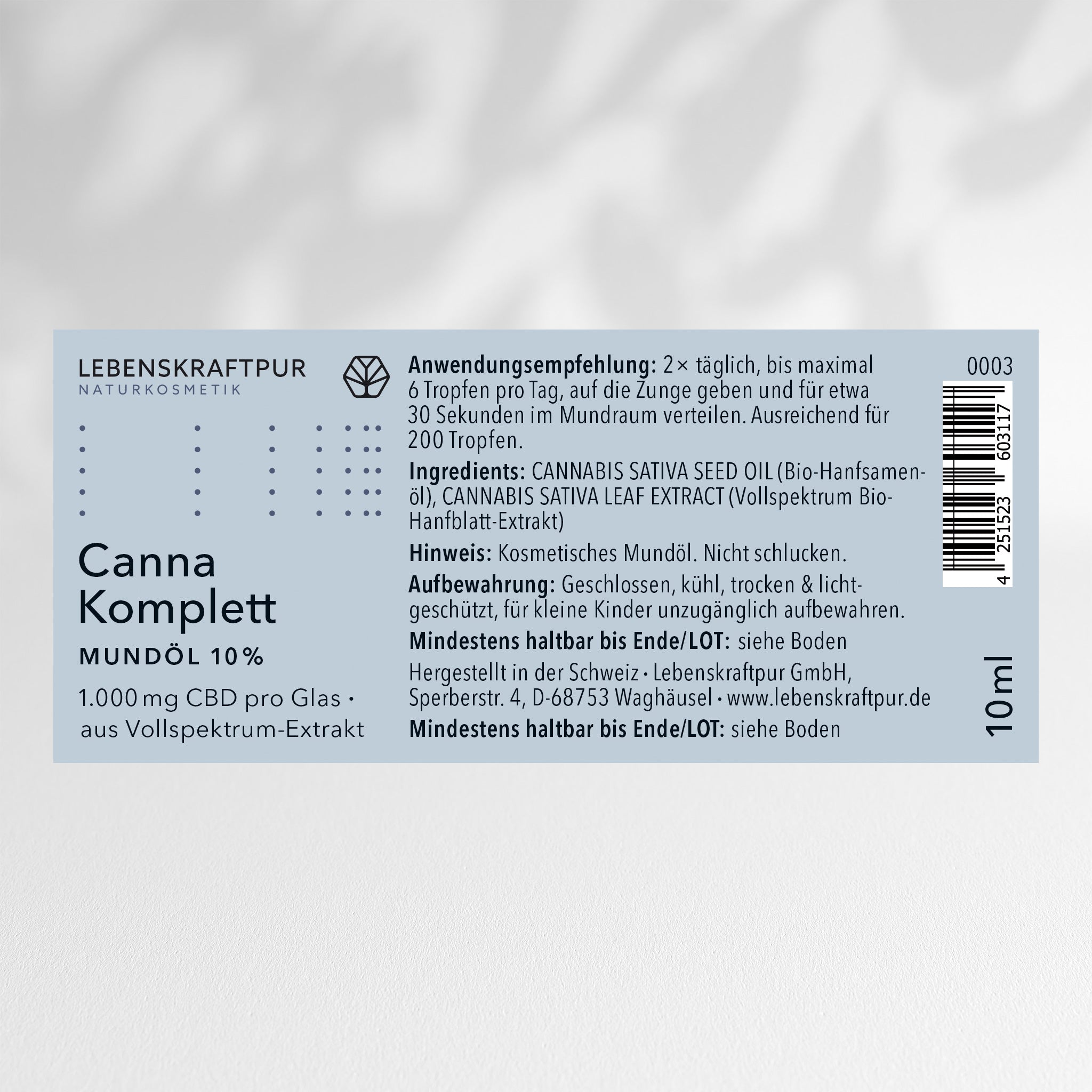 Canna Komplett Mundöl 10%