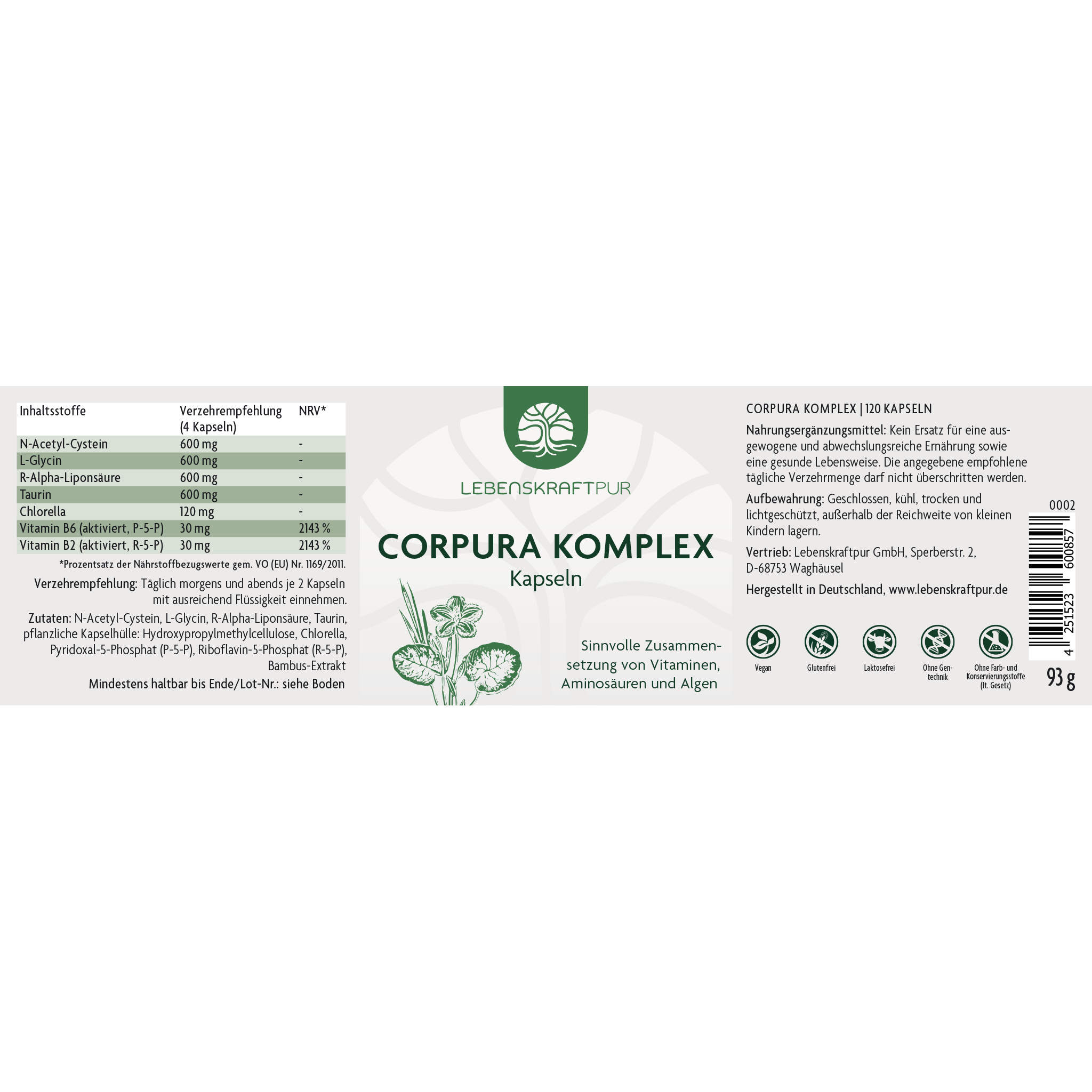 Produktbild Corpura Komplex Kapseln