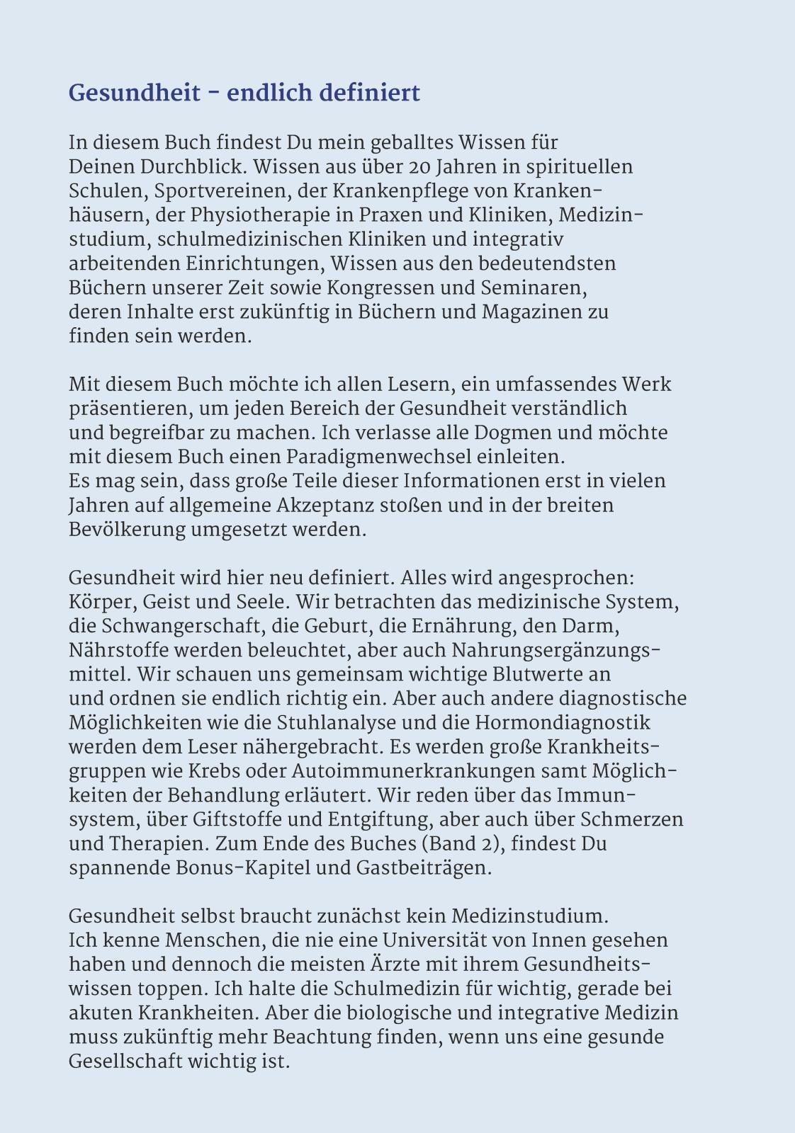 Produktbild Das große Gesundheitsbuch Band 1 - Die ganze Welt der holistischen Gesundheit
