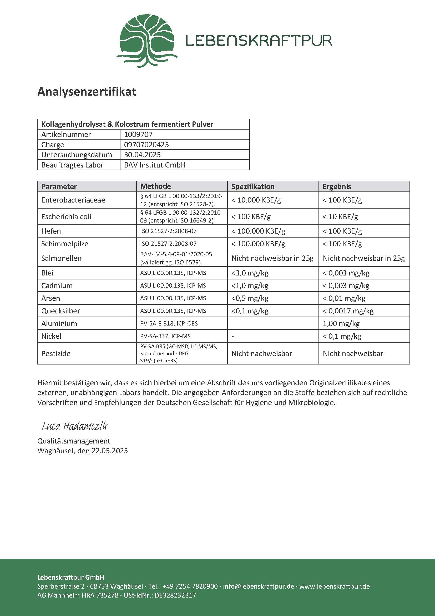 Kollagenhydrolysat & Kolostrum Fermentiert Pulver