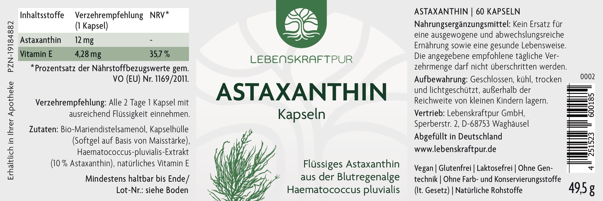 Produktbild Astaxanthin Kapseln