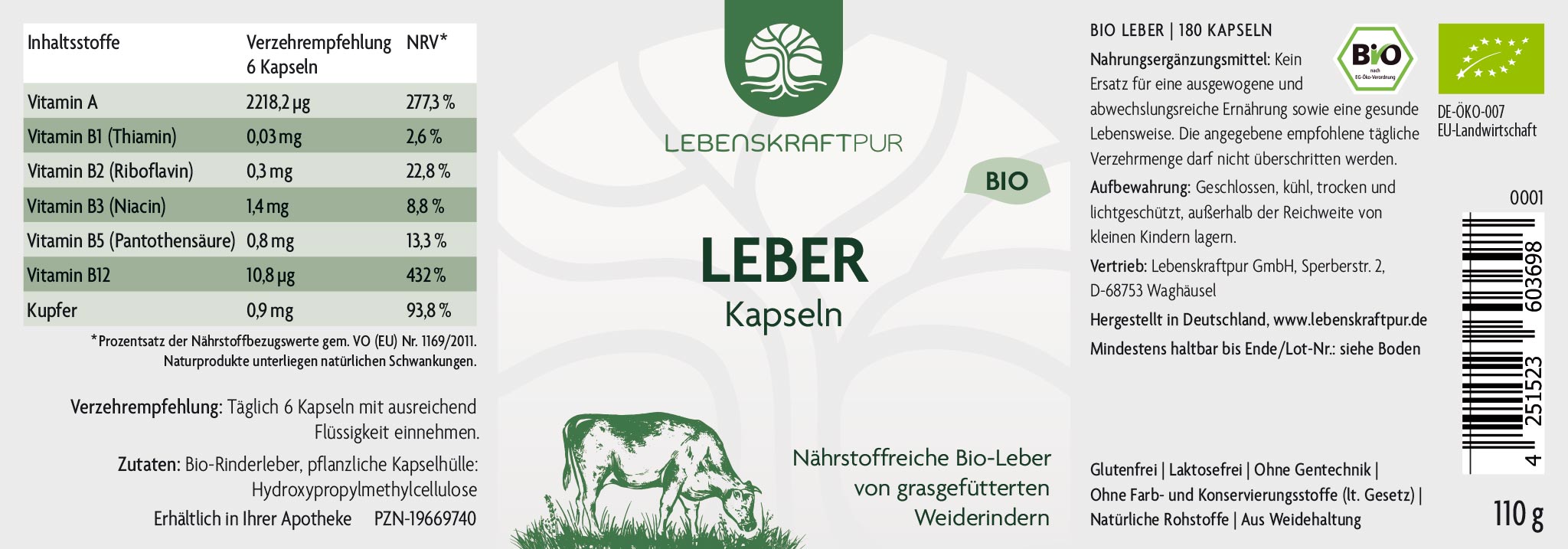 Produktbild Bio Leber Kapseln