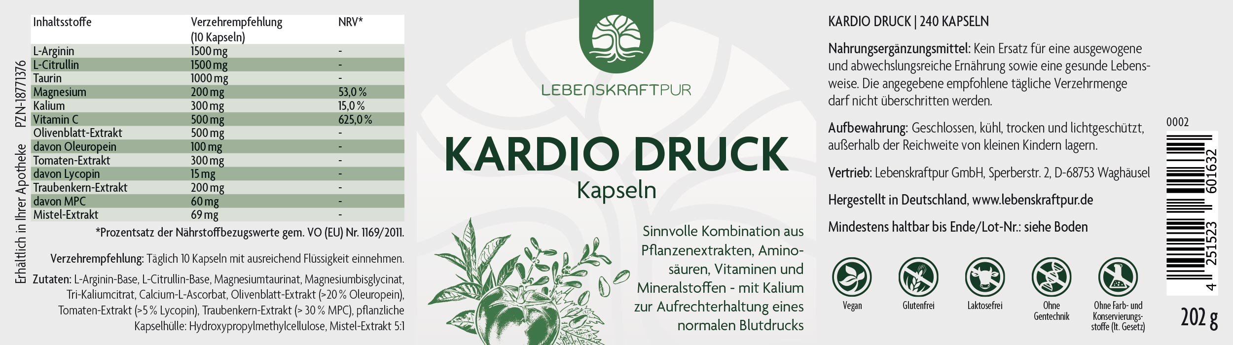 Produktbild Kardio Druck Kapseln