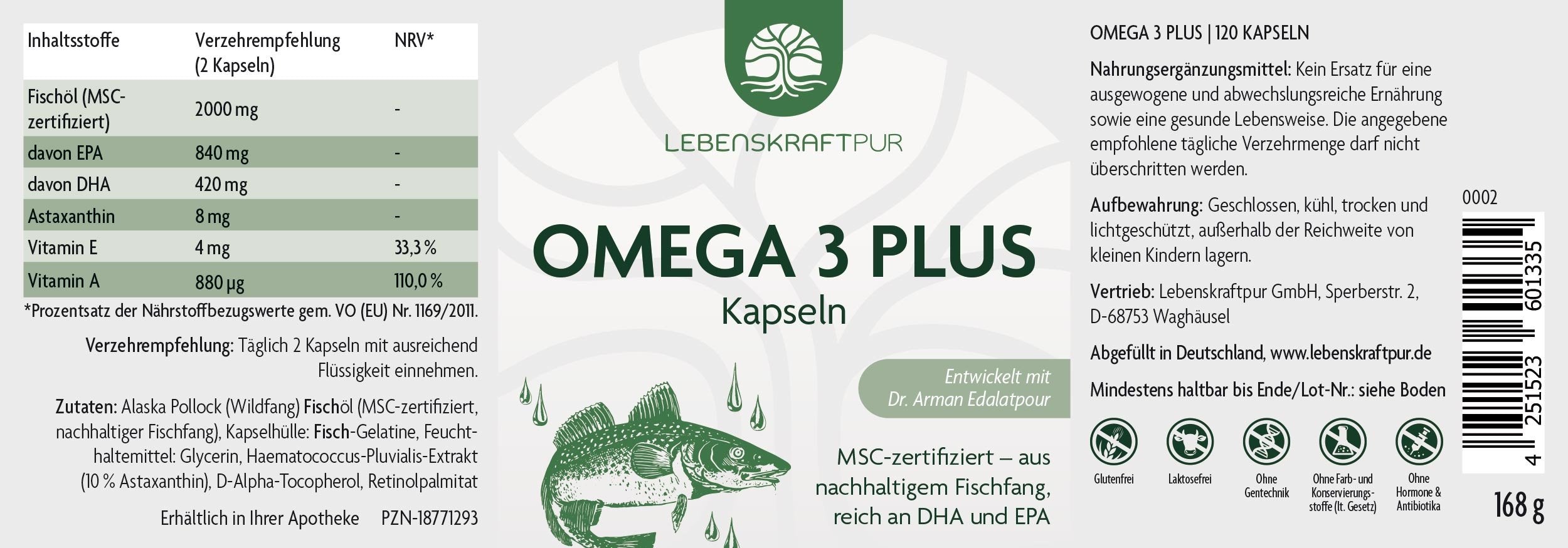 Produktbild Omega 3 Plus Kapseln