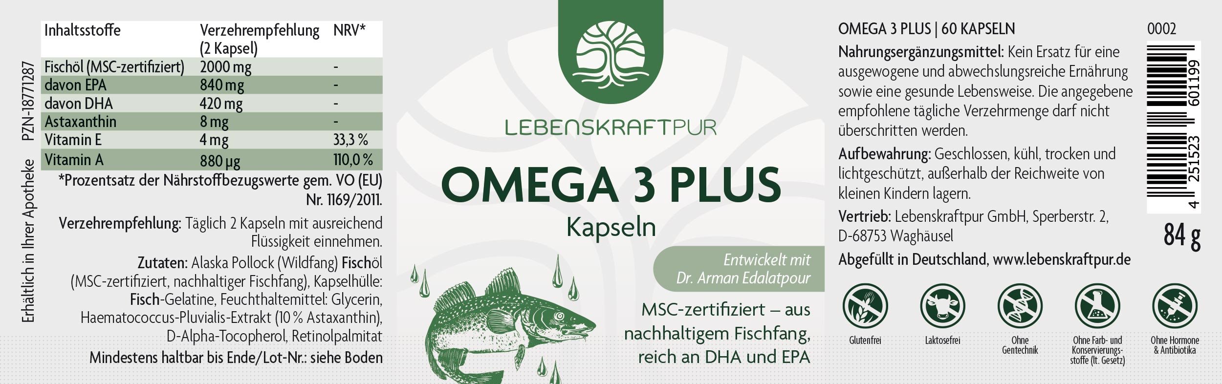Produktbild Omega 3 Plus Kapseln