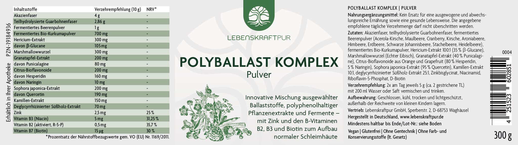 Produktbild PolyBallast Komplex Pulver
