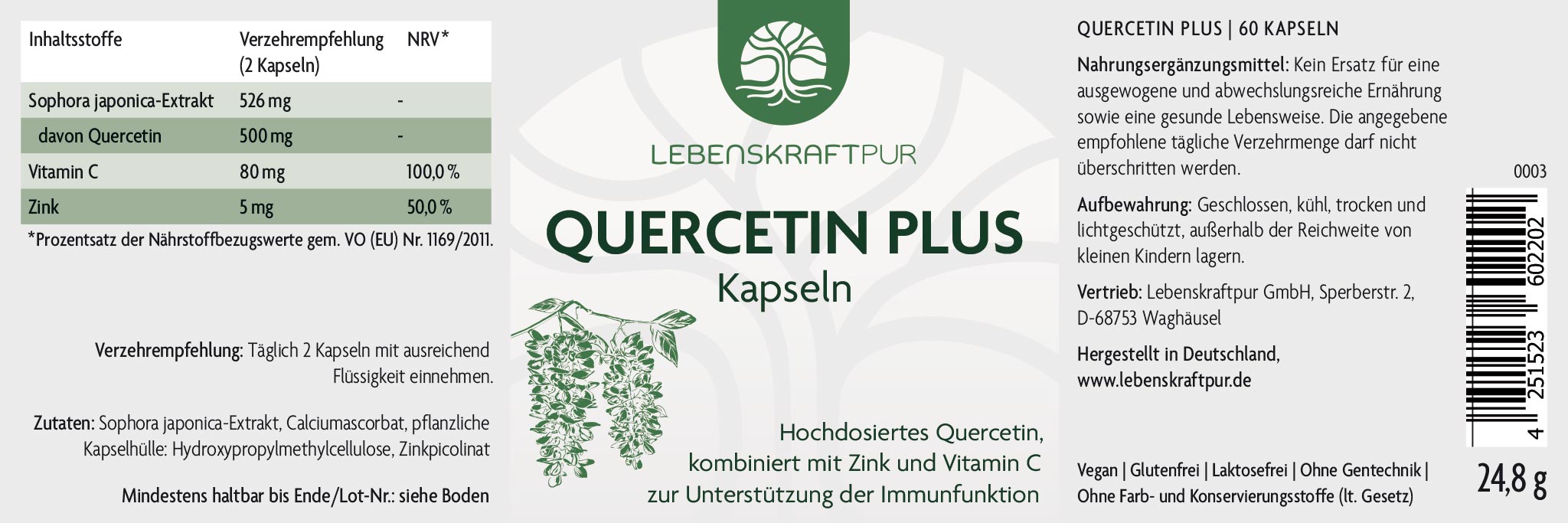 Produktbild Quercetin Plus Kapseln