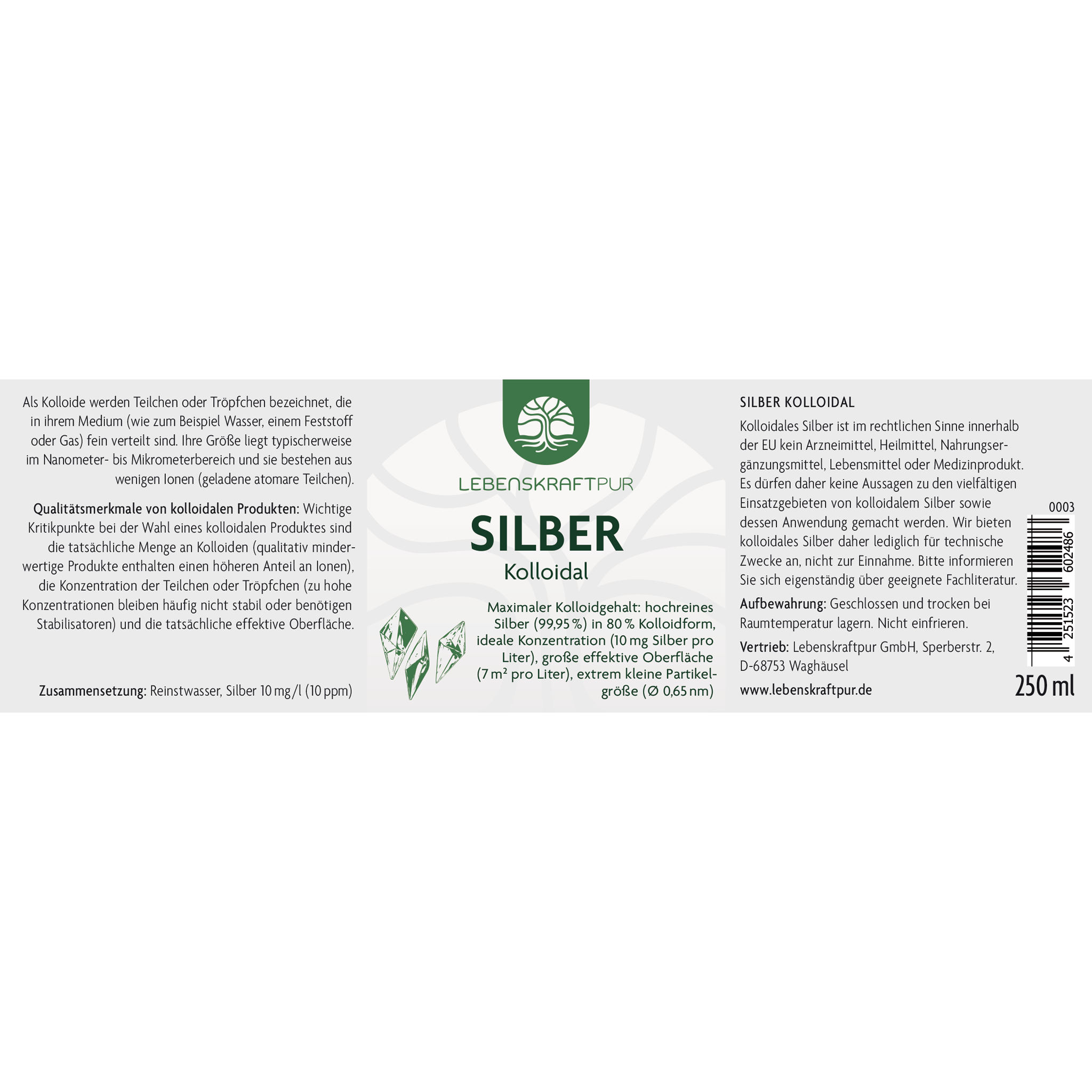 Produktbild Silber Kolloidal