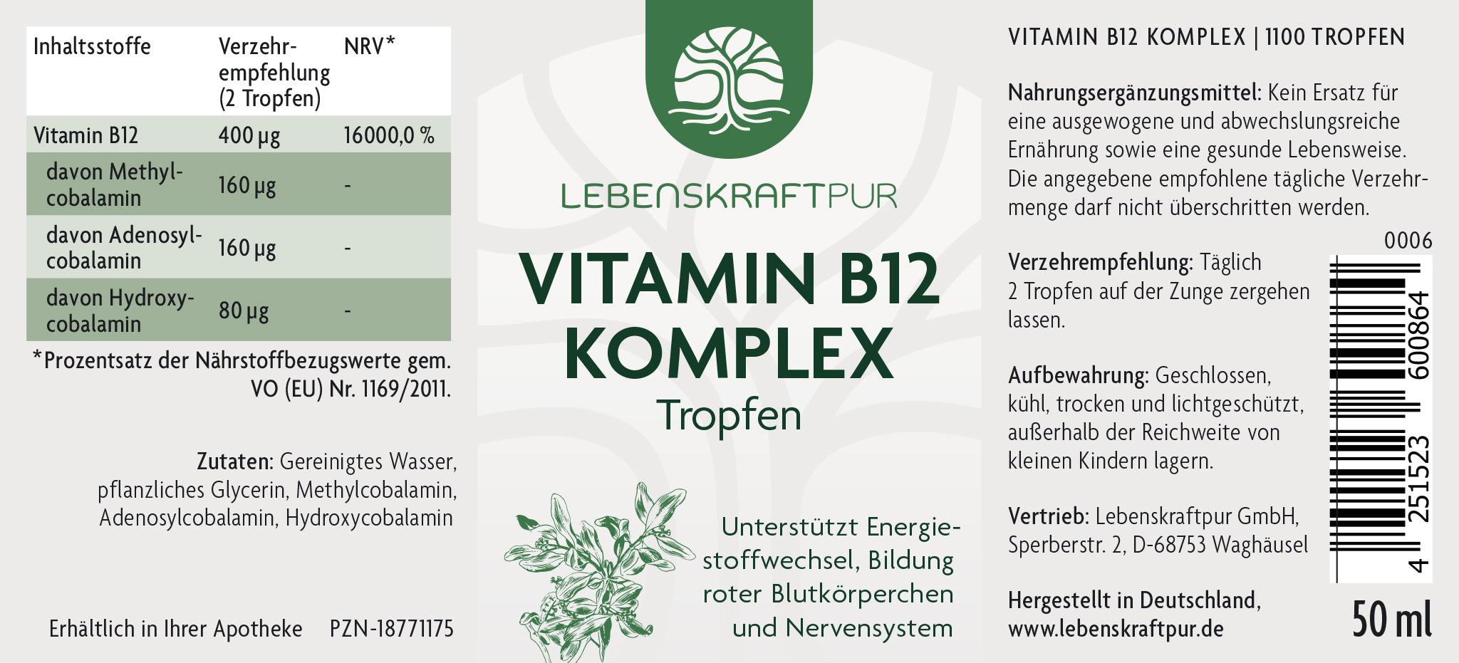 Vitamin B12 Komplex Tropfen
