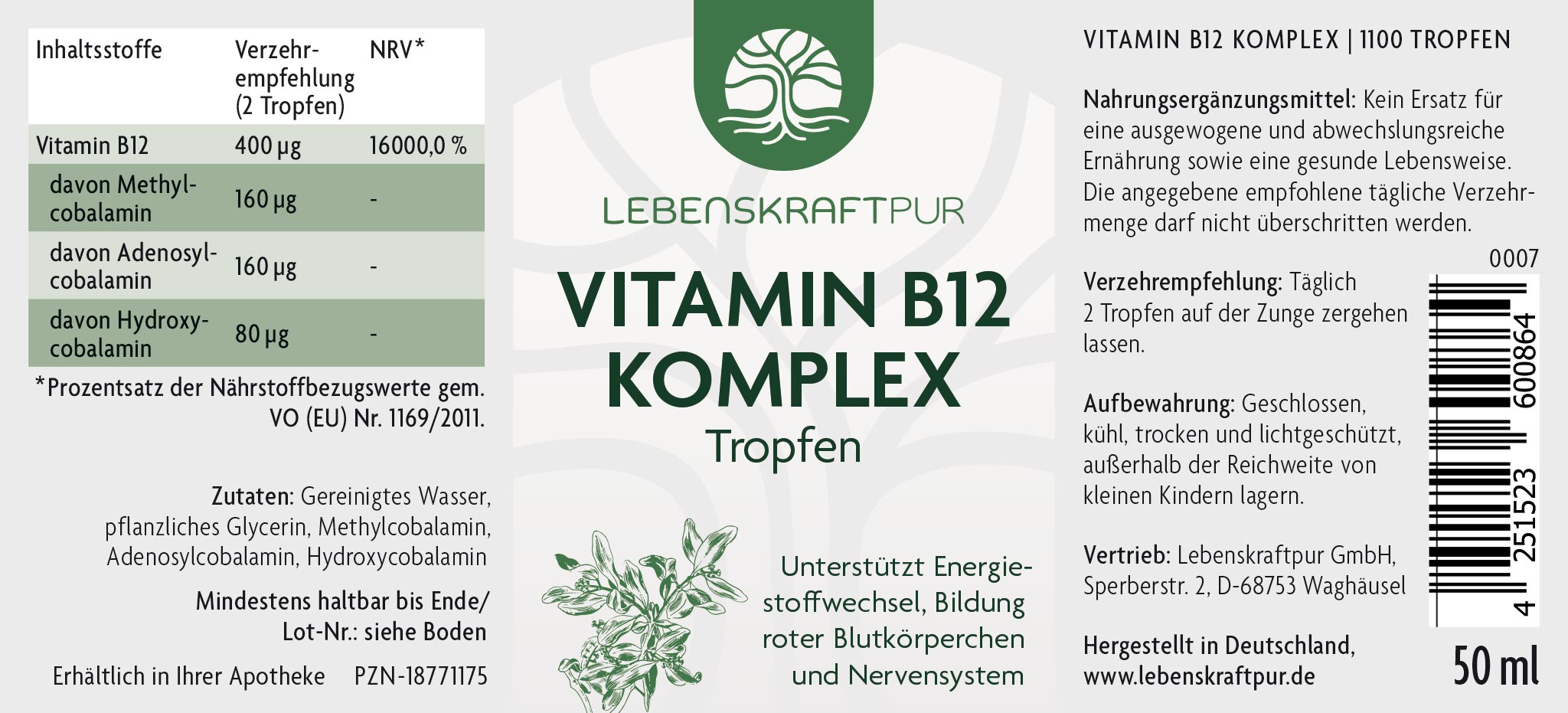 Vitamin B12 Komplex Tropfen