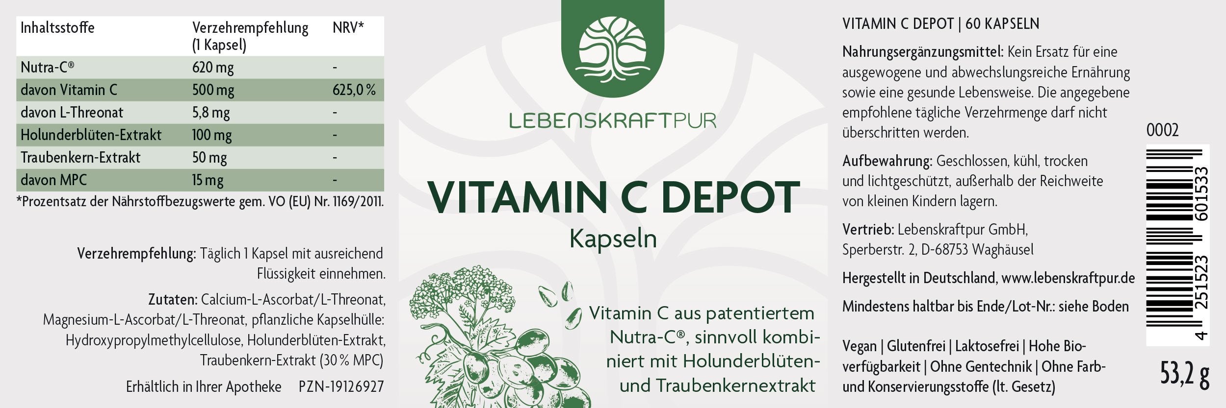 Produktbild Vitamin C Depot Kapseln