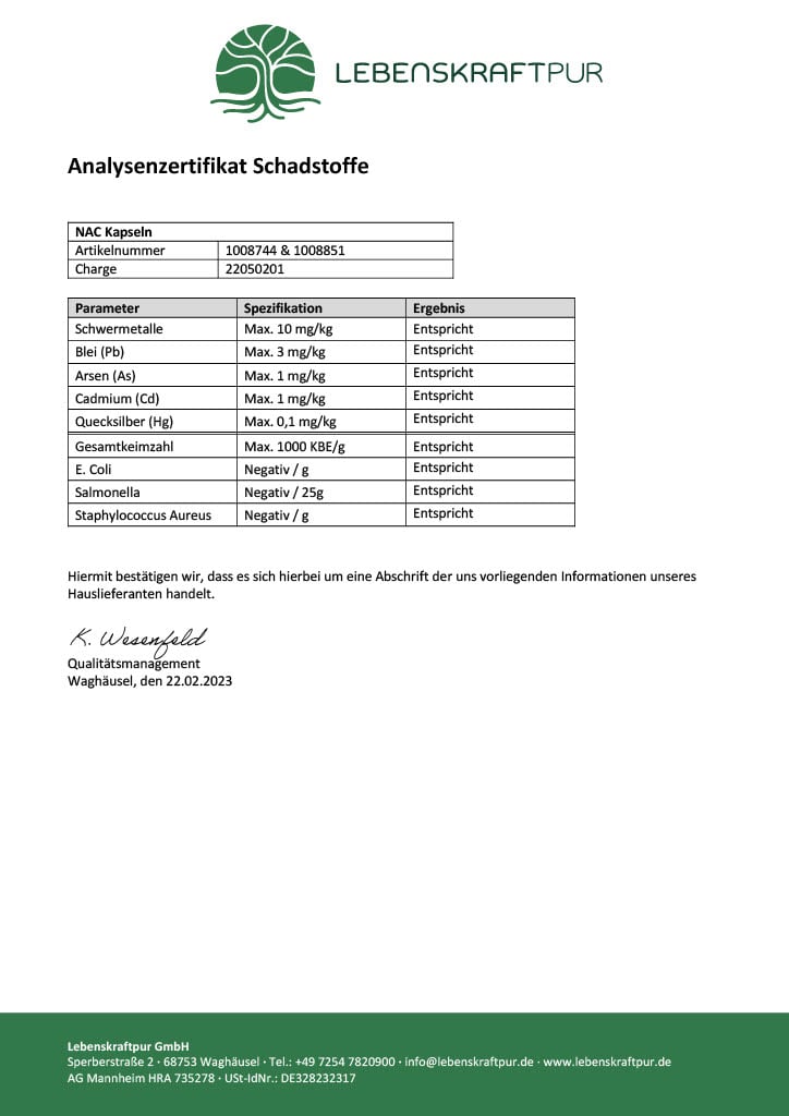 Produktbild NAC Kapseln