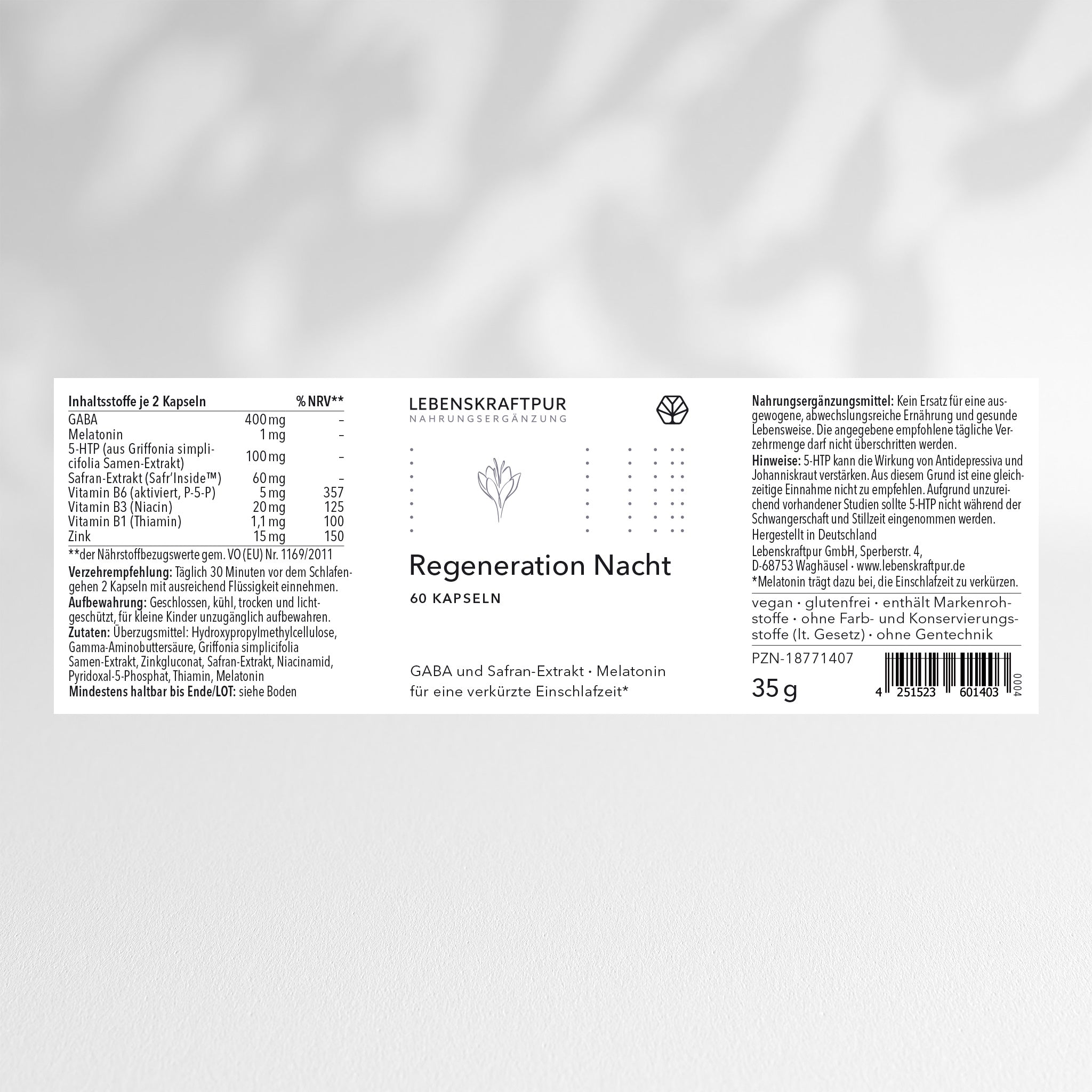 Regeneration Nacht Kapseln