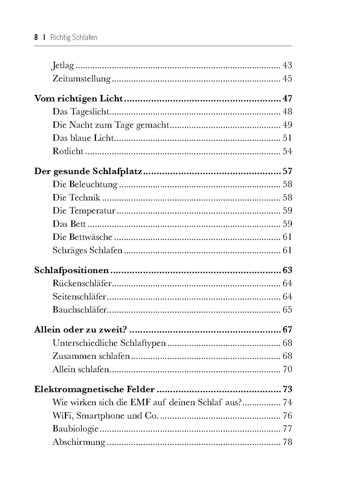 Produktbild Richtig Schlafen