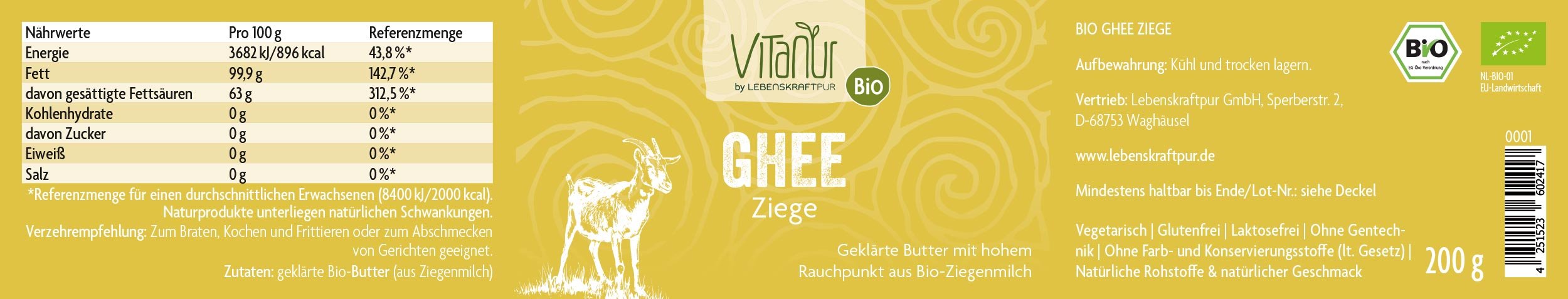 Produktbild Bio Ghee Ziege