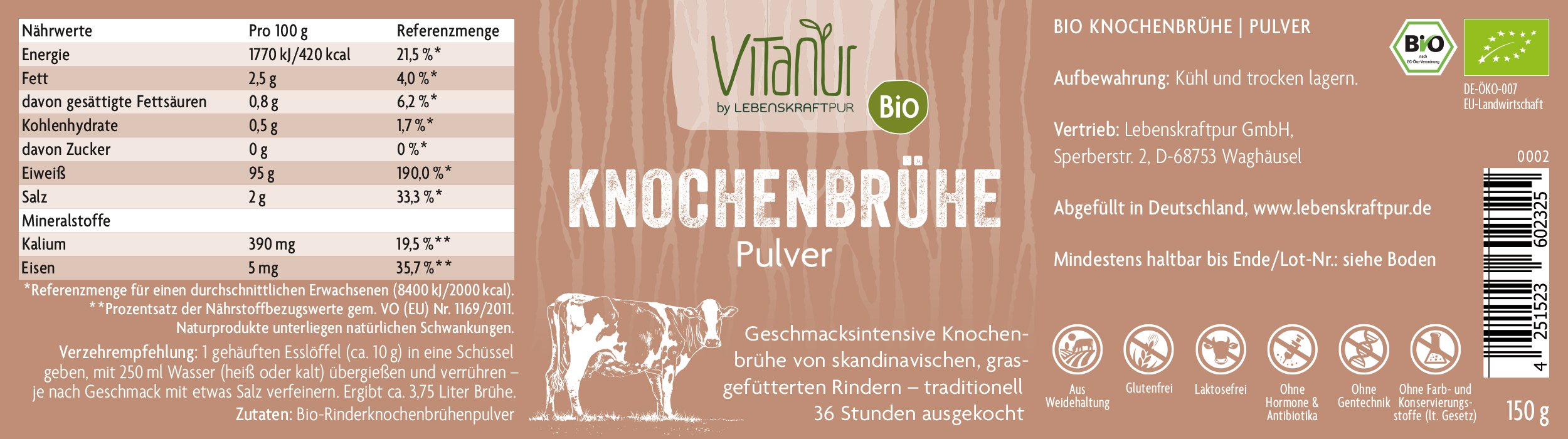 Produktbild Bio Knochenbrühe Pulver