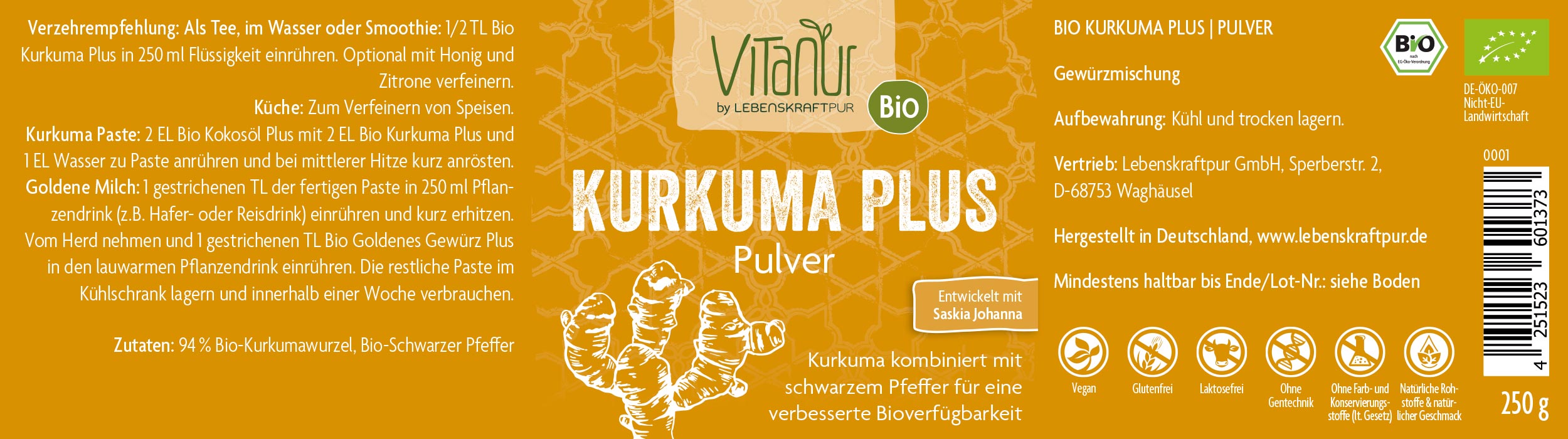 Produktbild Bio Goldene Milch Plus