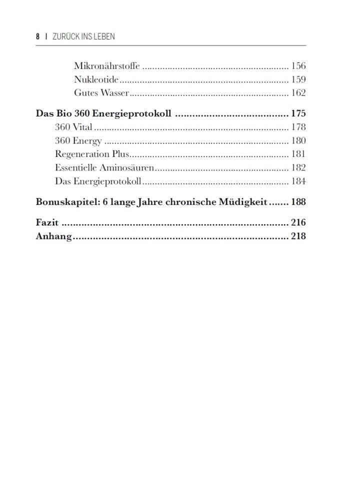 Produktbild Zurück ins Leben - Wege aus der Müdigkeit