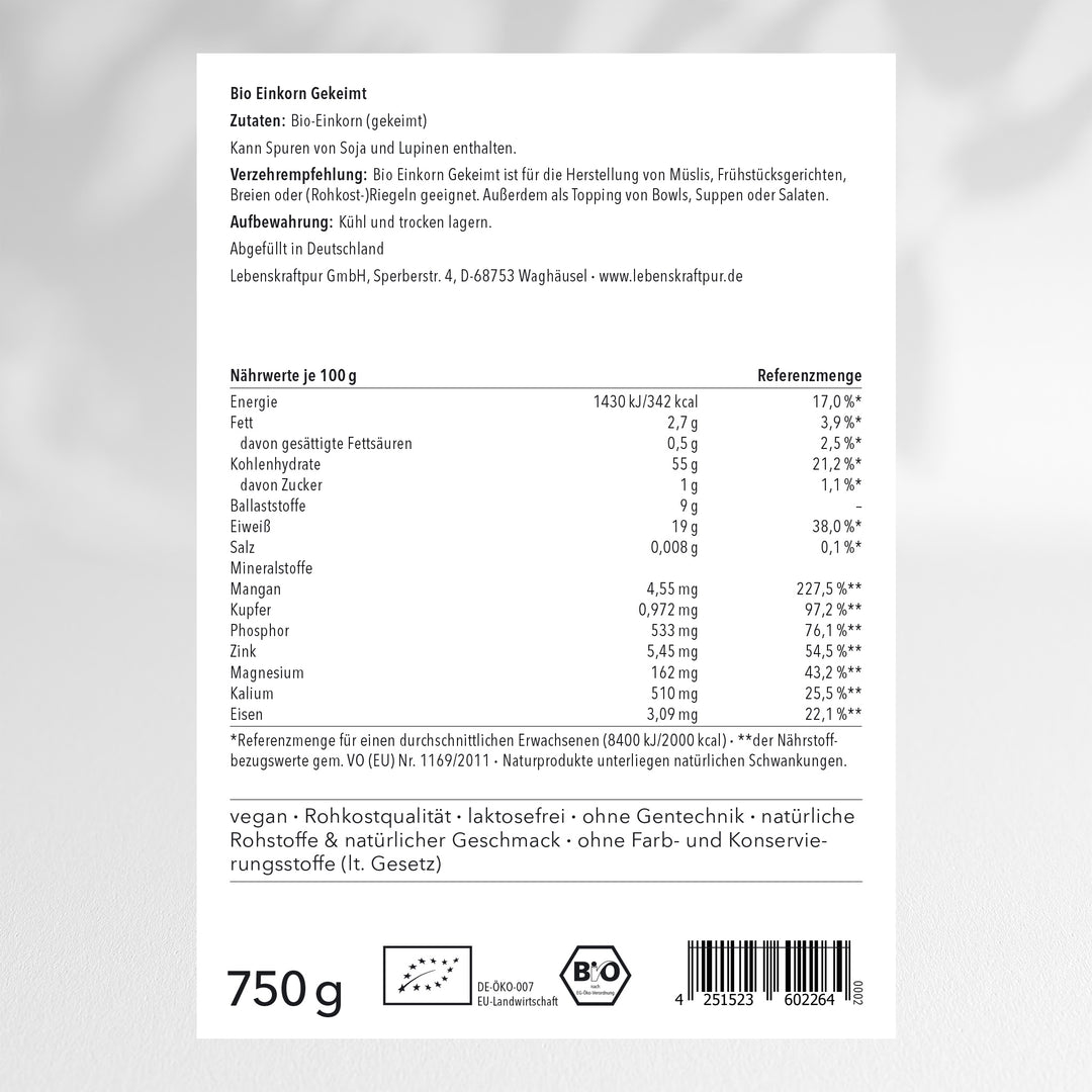 Bio Einkorn Gekeimt online kaufen