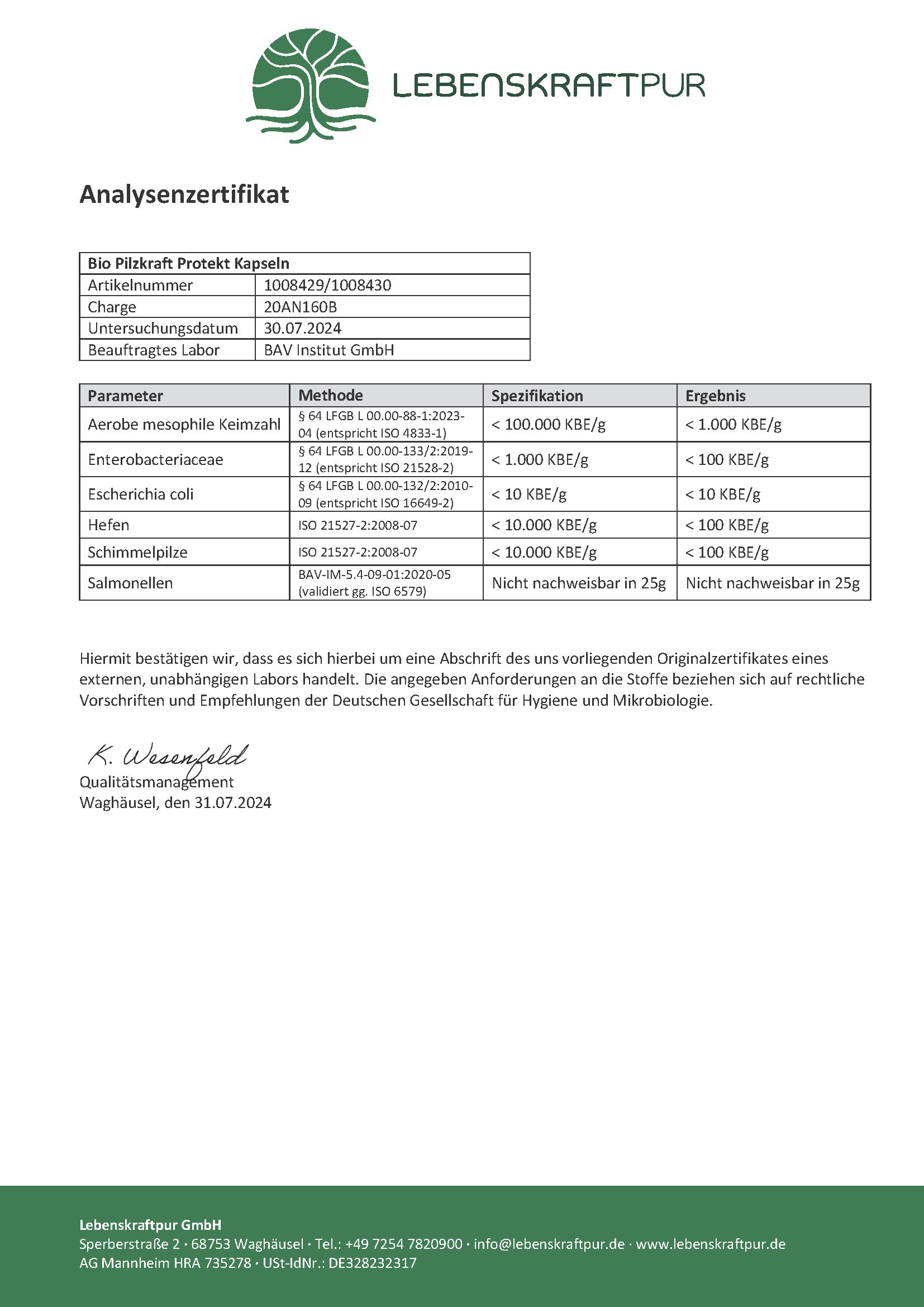 Produktbild Bio Pilzkraft Protekt Kapseln