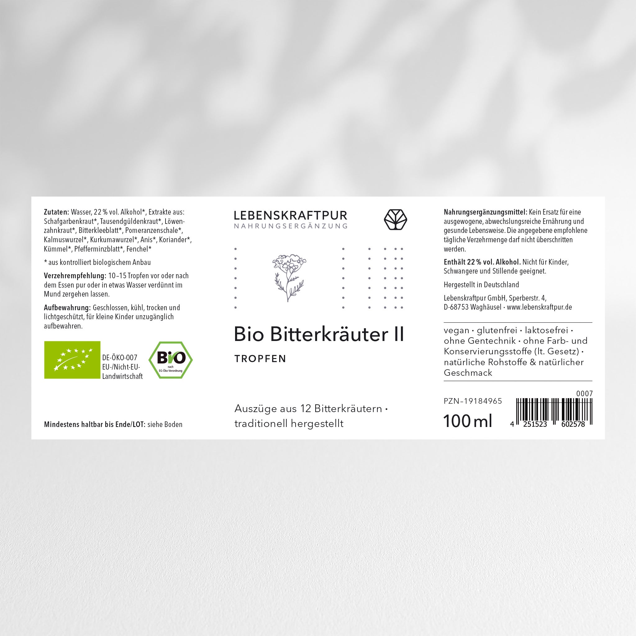 Bio Bitterkräuter II Tropfen