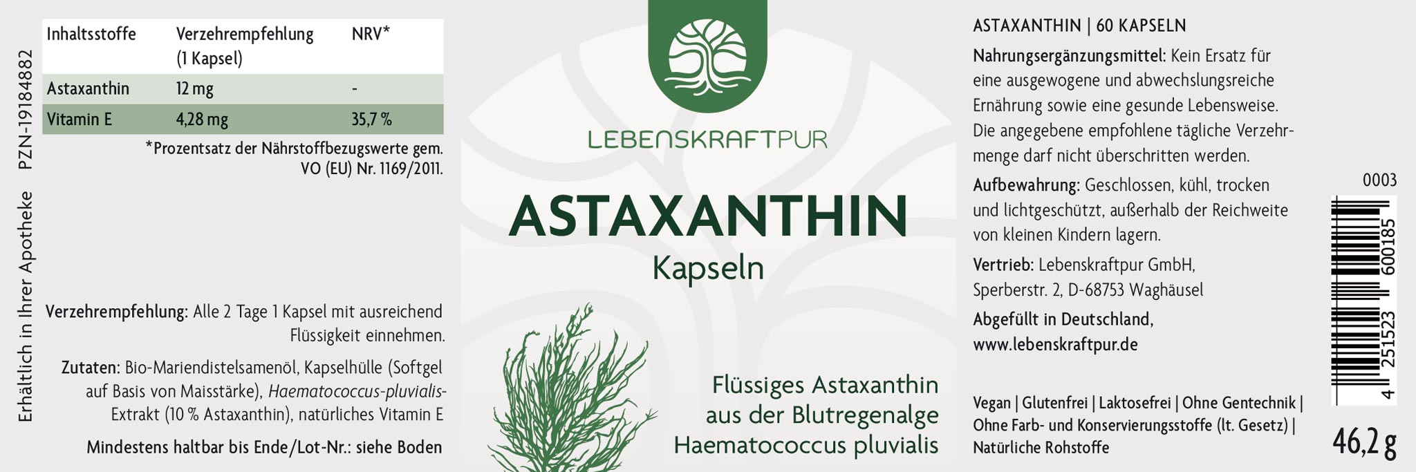 Produktbild Astaxanthin Kapseln