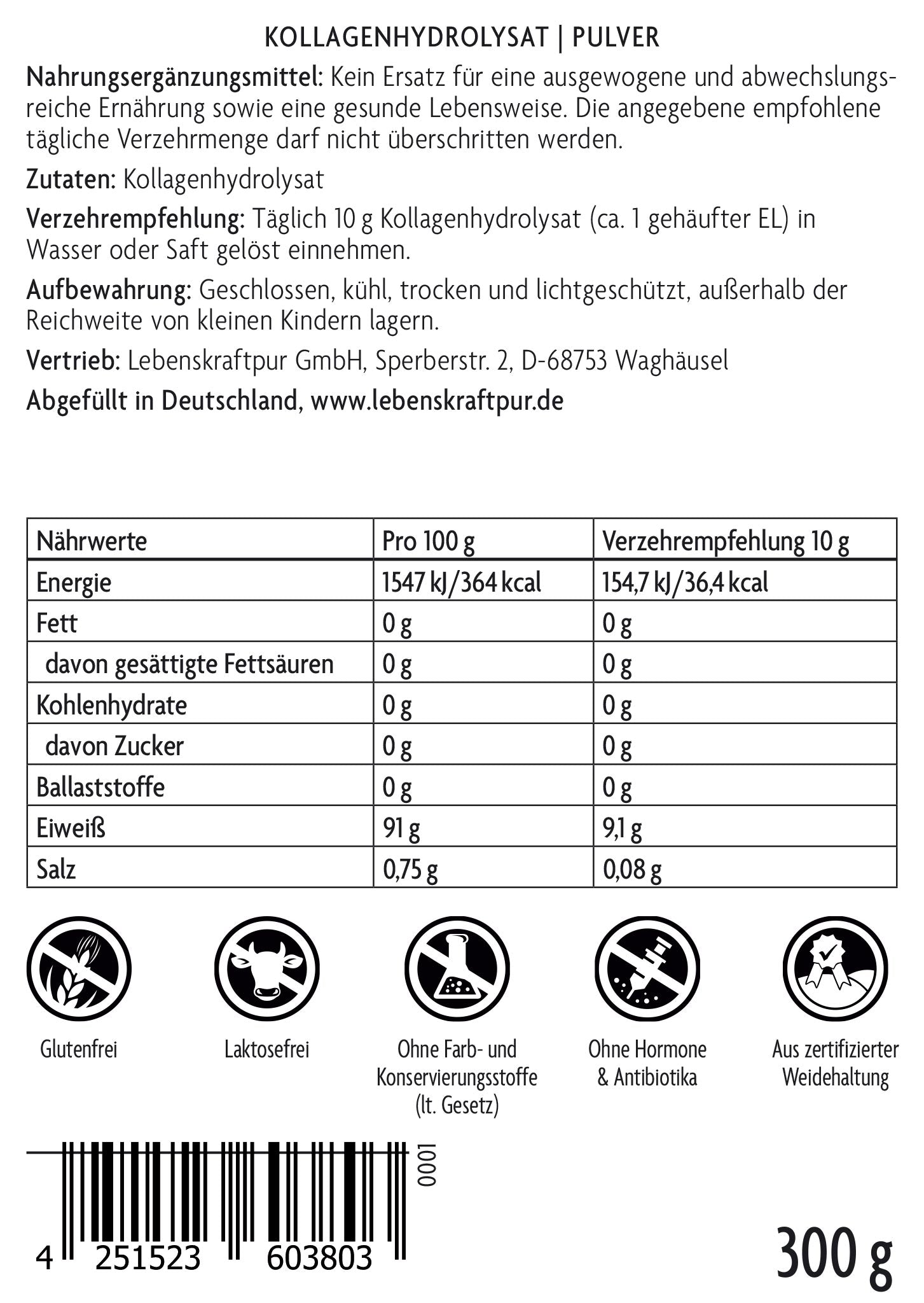Kollagenhydrolysat Pulver