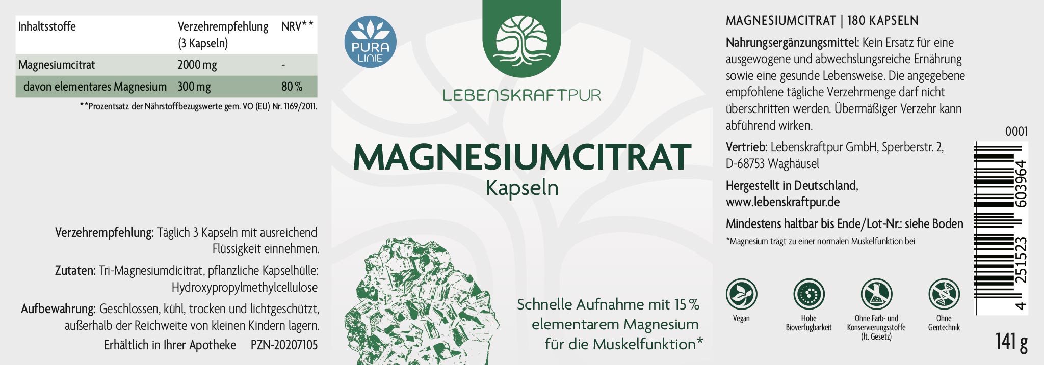 Magnesiumcitrat Kapseln