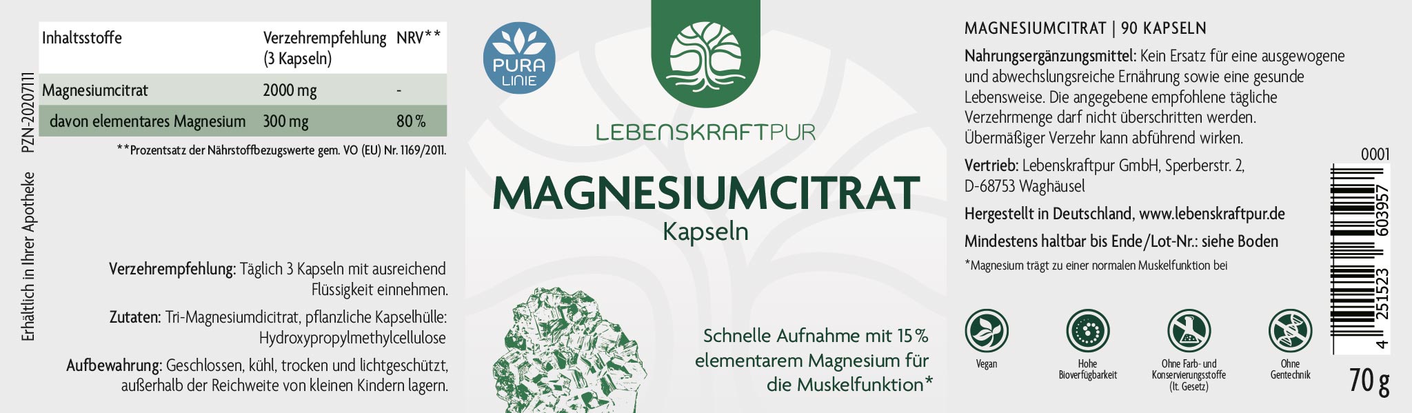 Magnesiumcitrat Kapseln