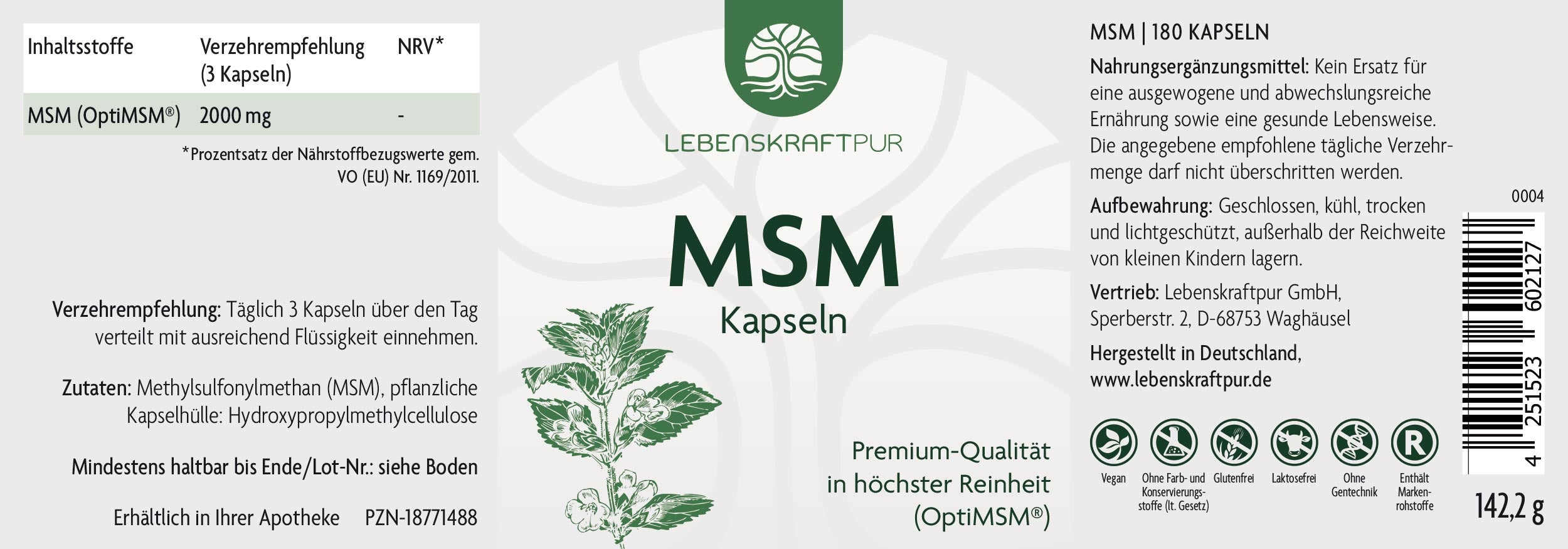 Produktbild MSM Kapseln