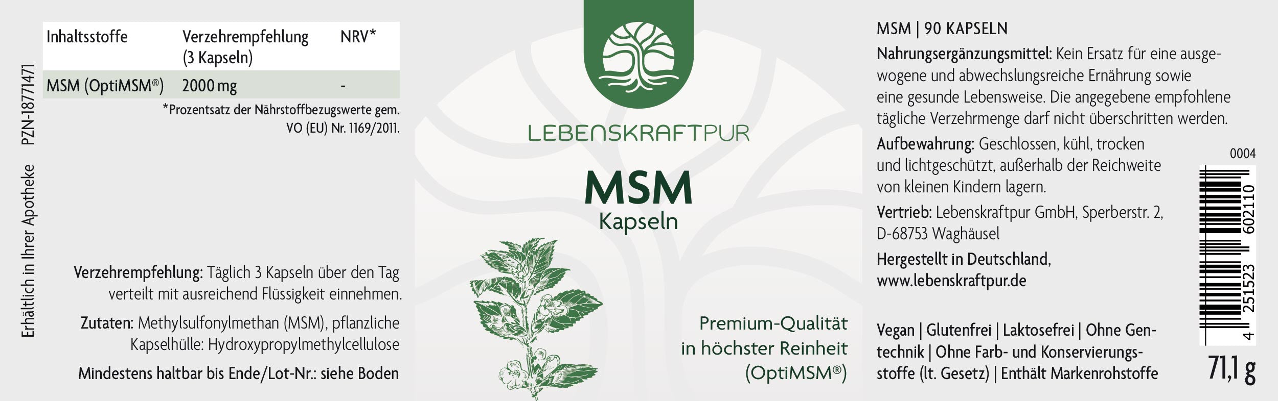 Produktbild MSM Kapseln
