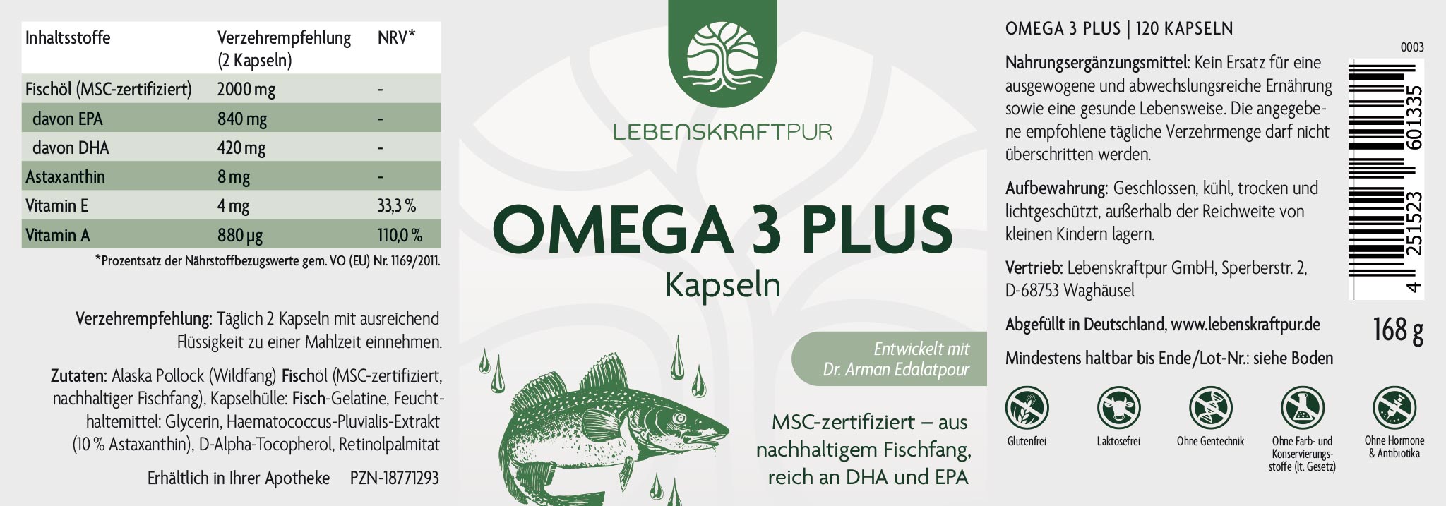 Produktbild Omega 3 Plus Kapseln