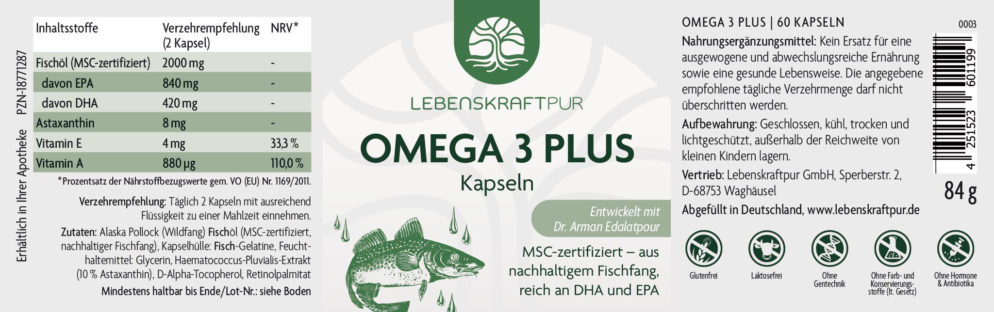 Produktbild Omega 3 Plus Kapseln