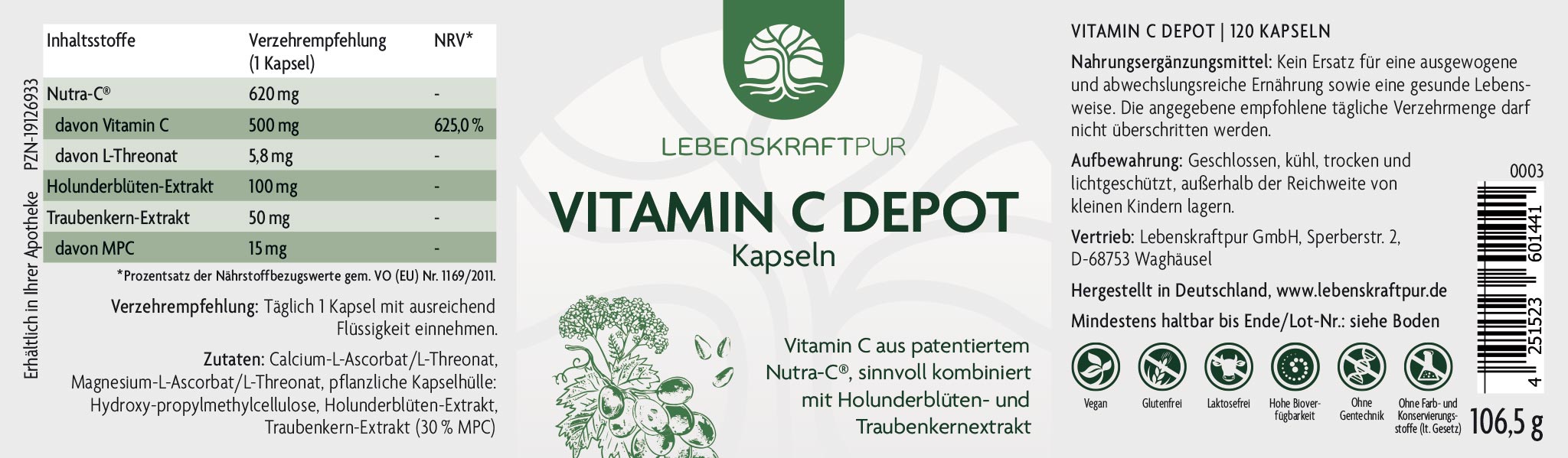 Produktbild Vitamin C Depot Kapseln