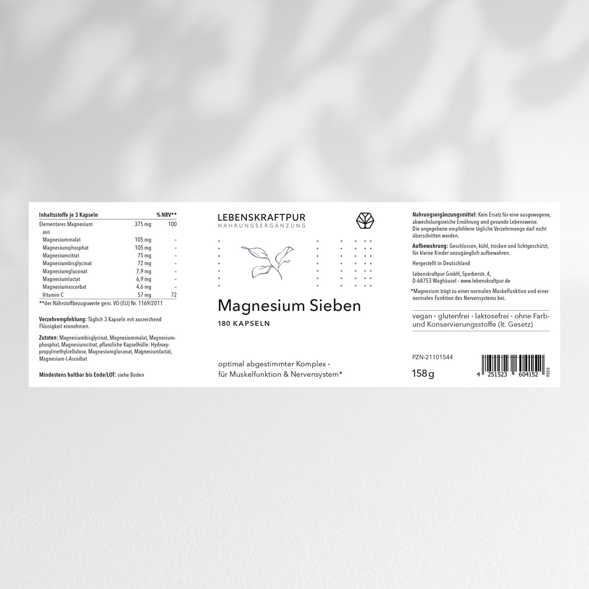 Magnesium Sieben Kapseln