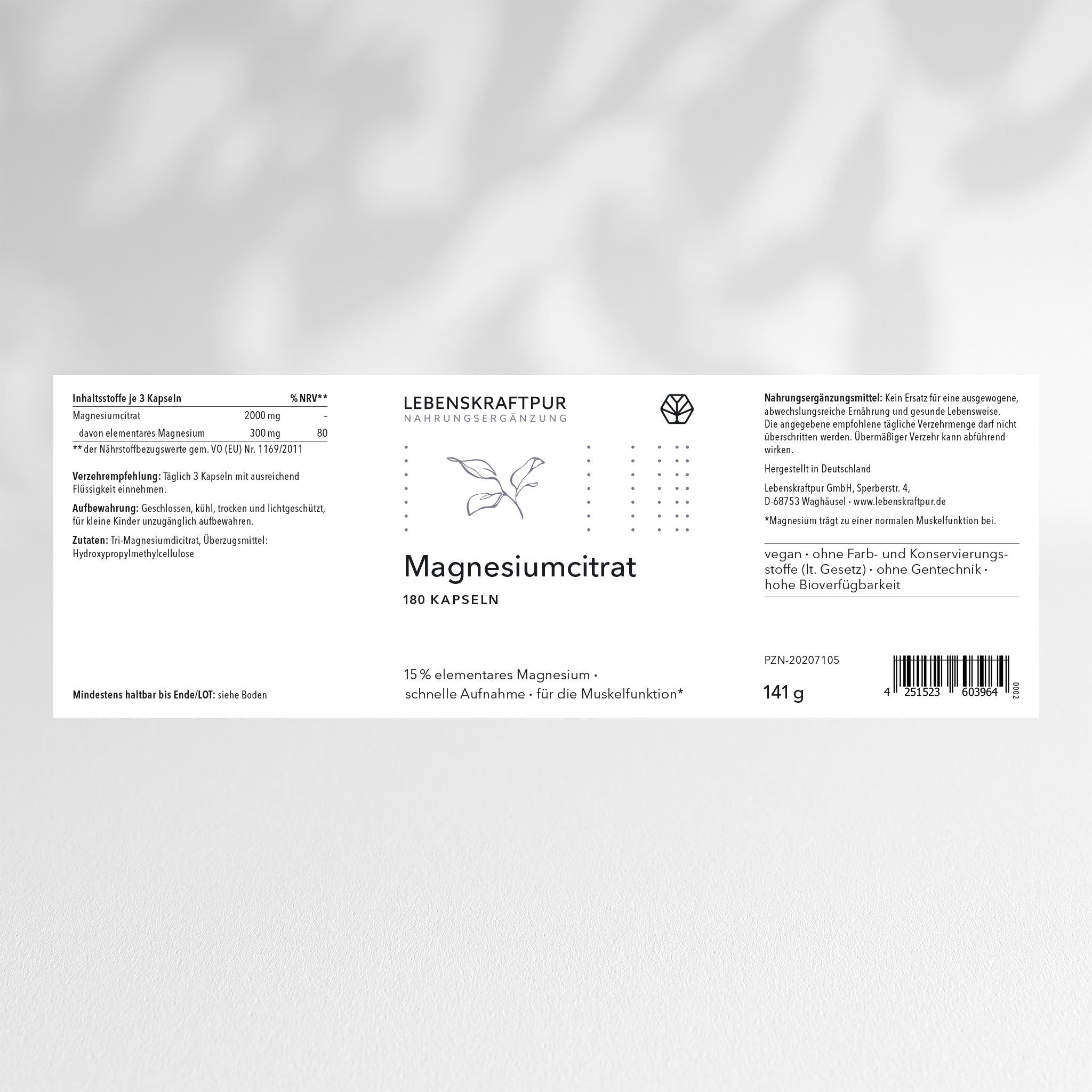 Magnesiumcitrat Kapseln