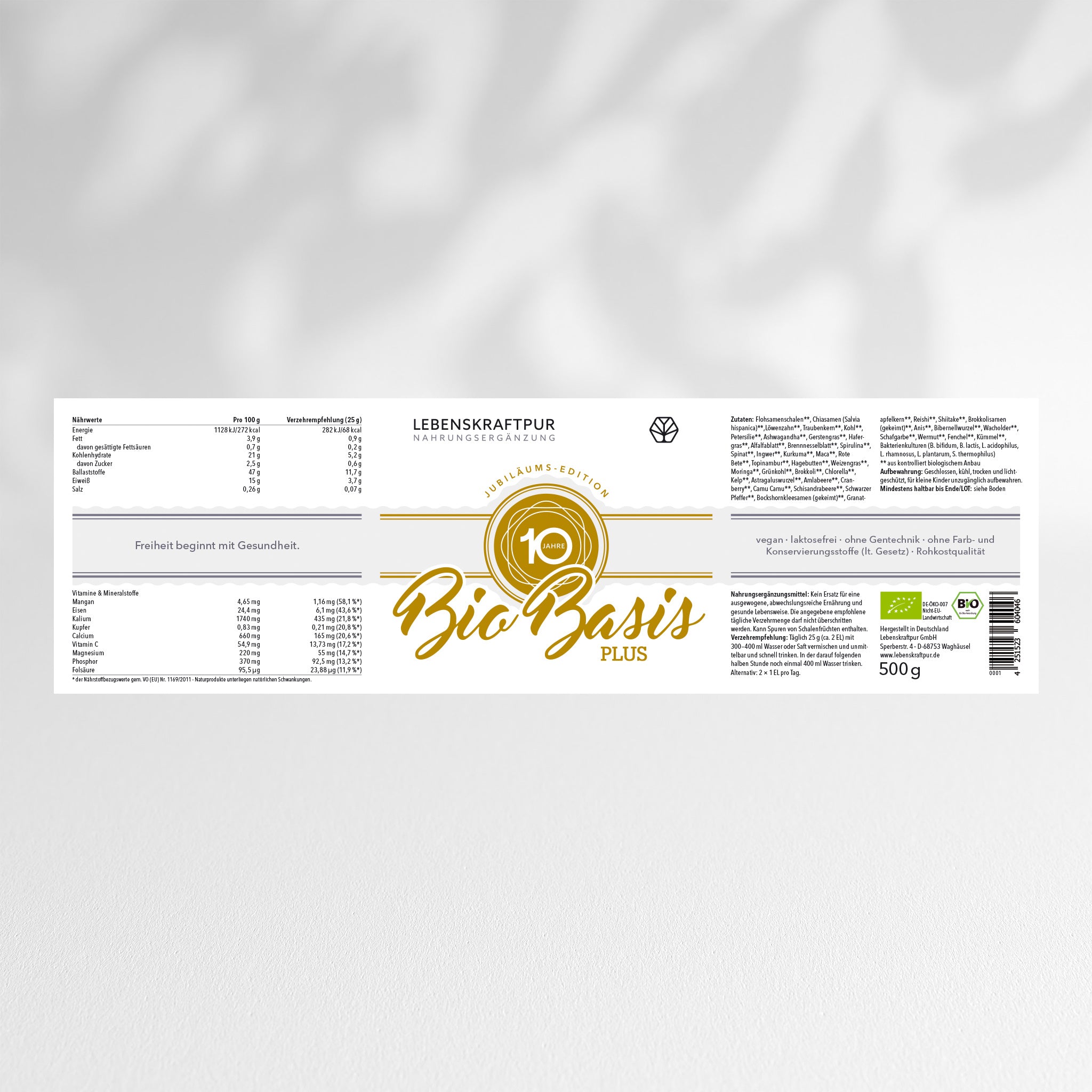 Bio Basis Plus Pulver (Jubiläumsedition)